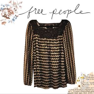 FREE PEOPLE- New Romantics Lace Top, Size Small